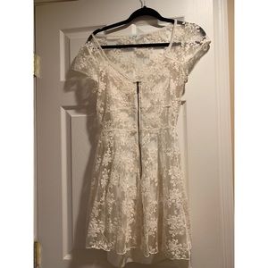 Cream lace dress